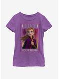 Disney Frozen 2 Anna Live Your Truth Youth Girls T-Shirt, PURPLE BERRY, hi-res