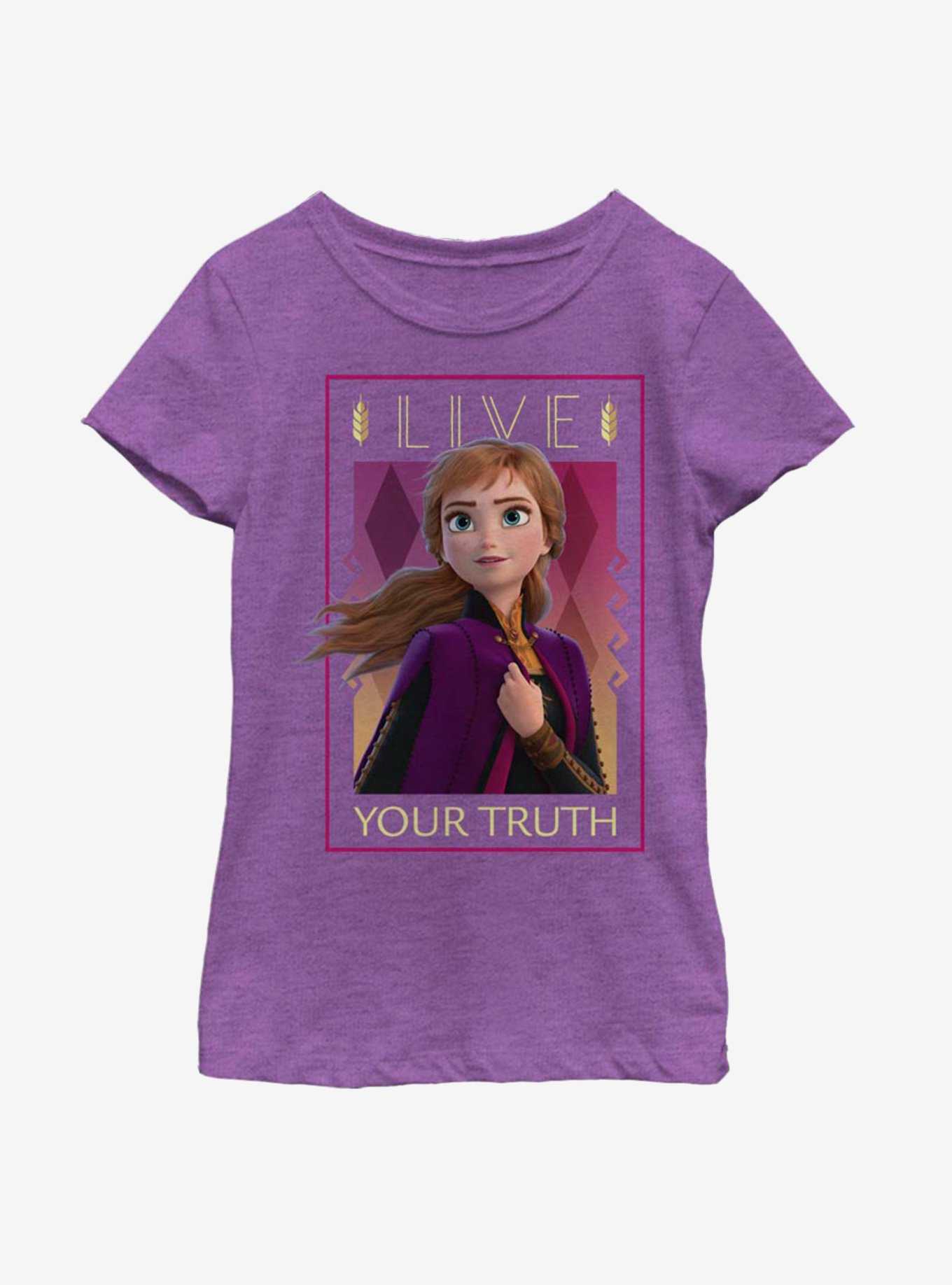 Disney Frozen 2 Anna Live Your Truth Youth Girls T-Shirt, , hi-res