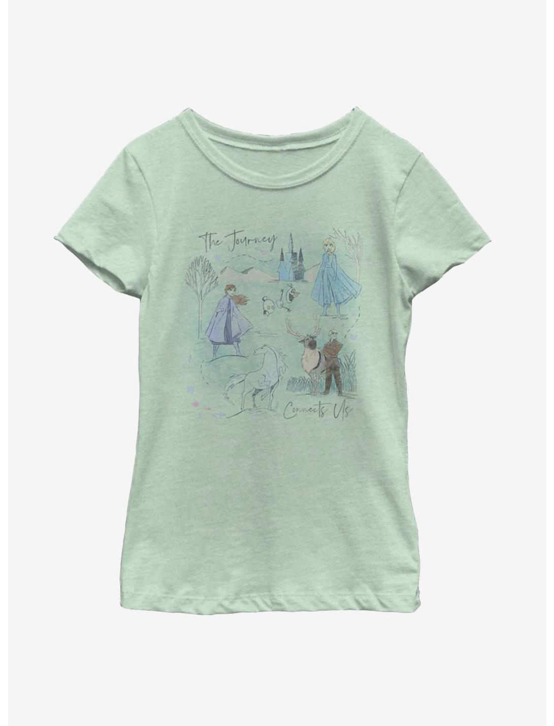 Disney Frozen 2 Arendelle Journey Youth Girls T-Shirt, MINT, hi-res