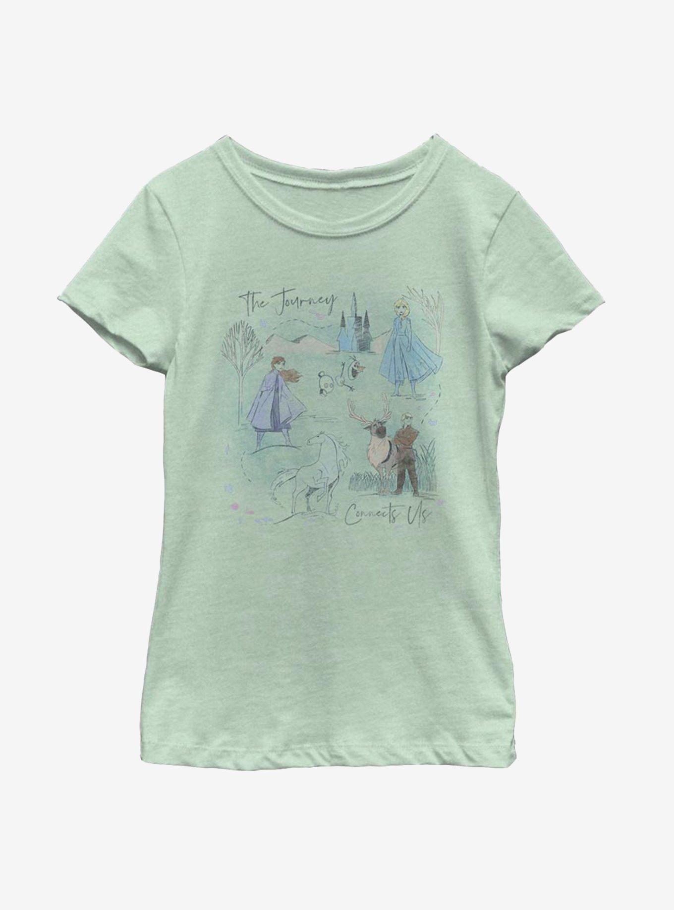 Disney Frozen 2 Arendelle Journey Youth Girls T-Shirt, MINT, hi-res