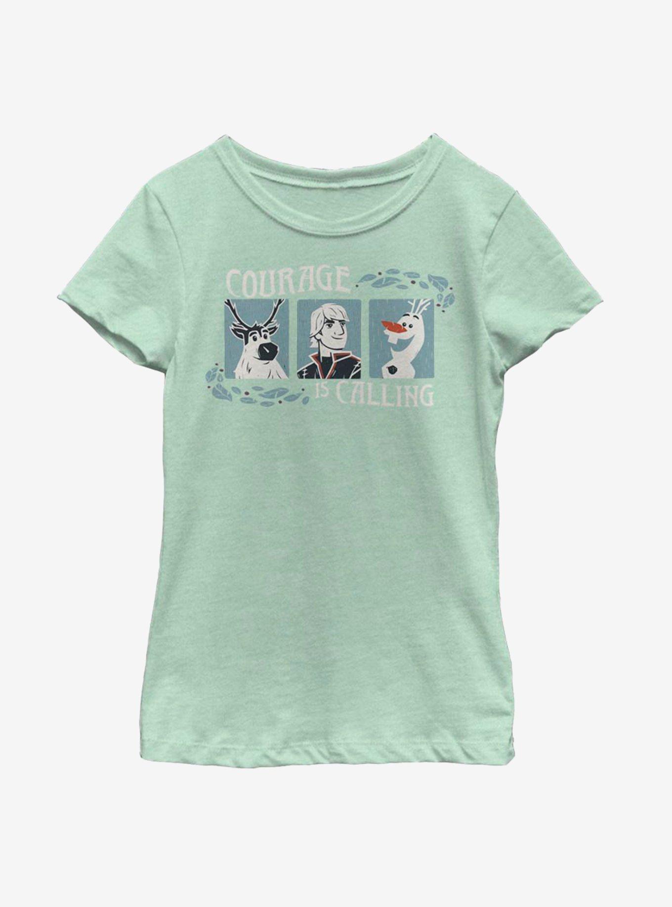 Disney Frozen 2 Courage Woodcut Youth Girls T-Shirt, , hi-res