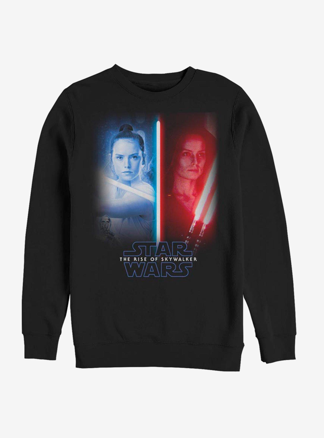 Star Wars Episode IX The Rise Of Skywalker Split Rey Sweatshirt, BLACK, hi-res