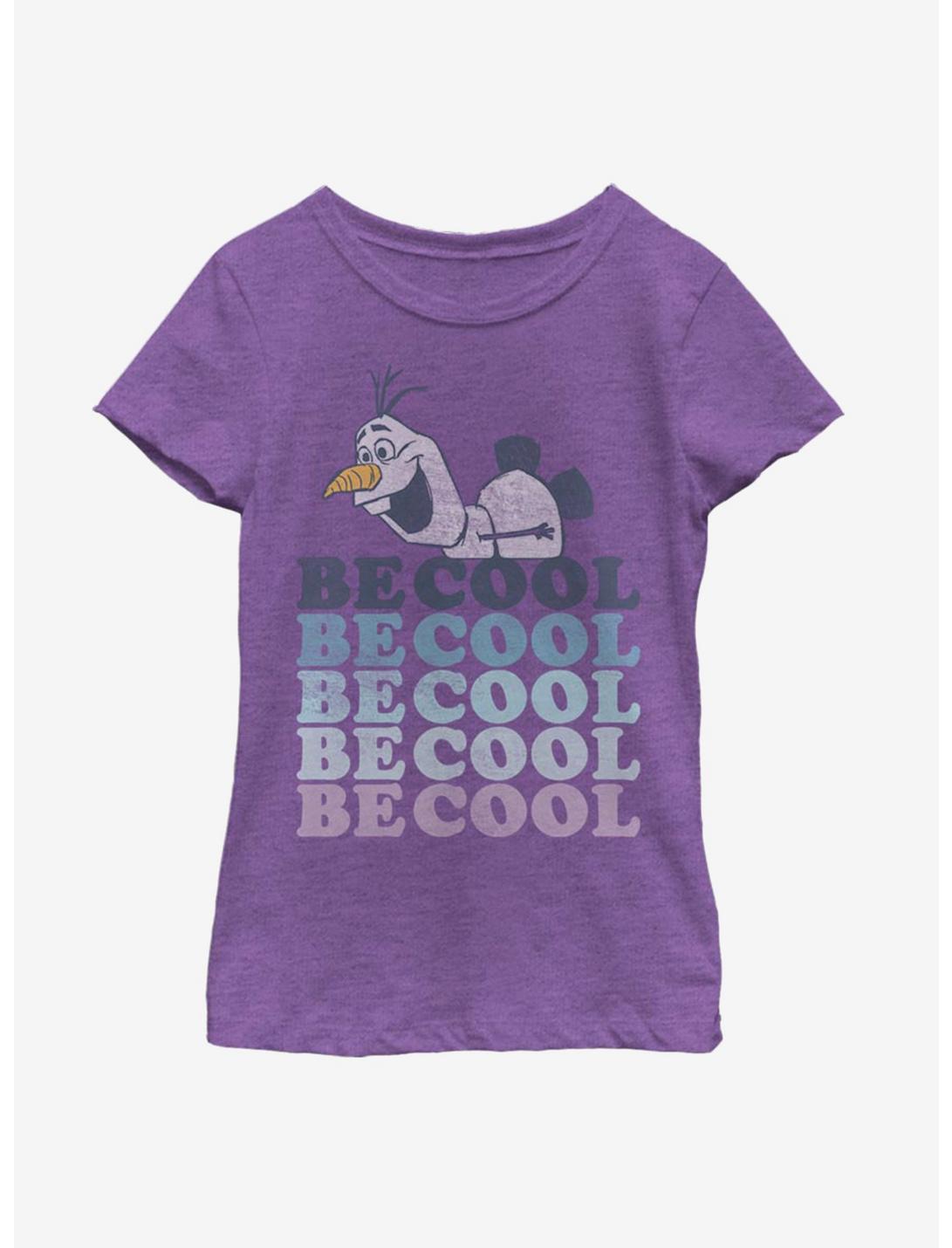 Disney Frozen 2 Olaf Be Cool Youth Girls T-Shirt, PURPLE BERRY, hi-res