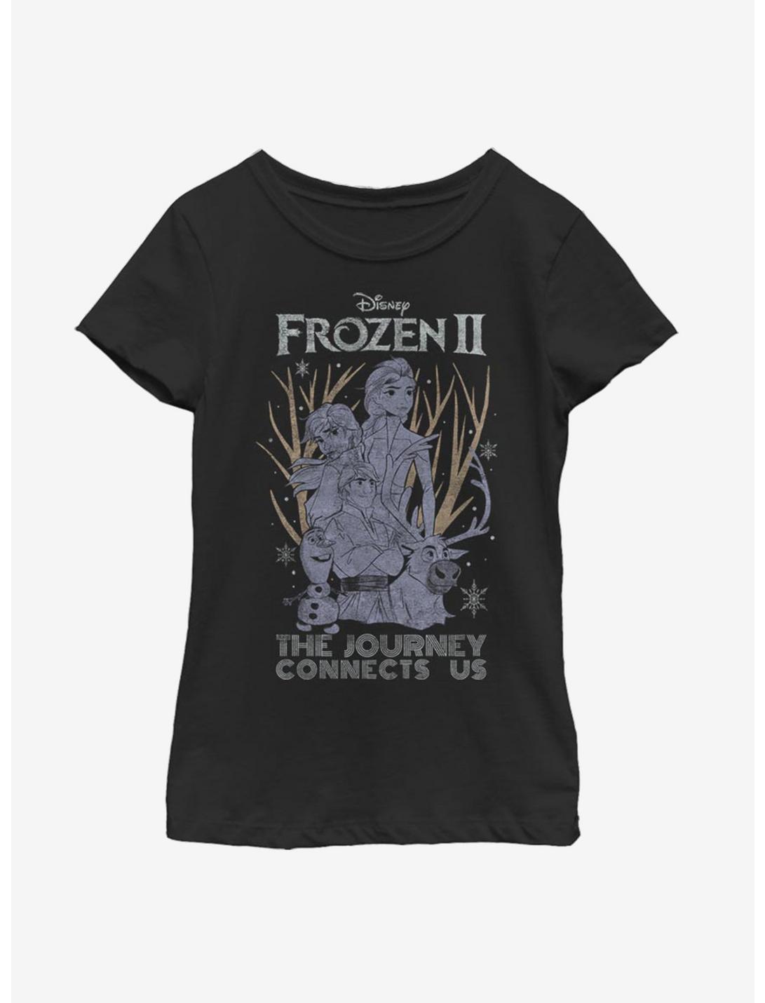 Disney Frozen 2 The Journey Connects Youth Girls T-Shirt, BLACK, hi-res
