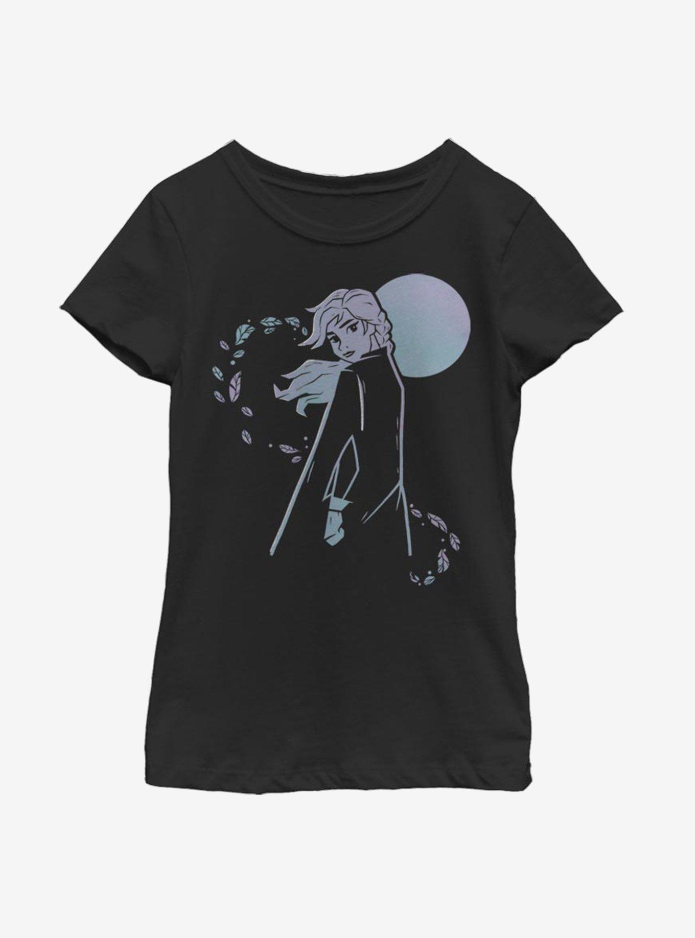Disney Frozen 2 Anna Autumn Wind Youth Girls T-Shirt, BLACK, hi-res