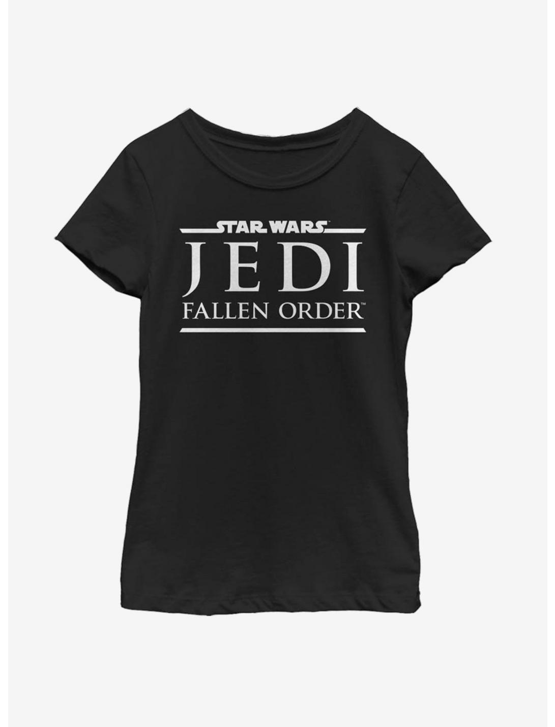 Star Wars Jedi Fallen Order Logo Youth Girls T-Shirt, BLACK, hi-res