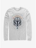 Star Wars The Mandalorian Simple Shield Long-Sleeve T-Shirt, WHITE, hi-res