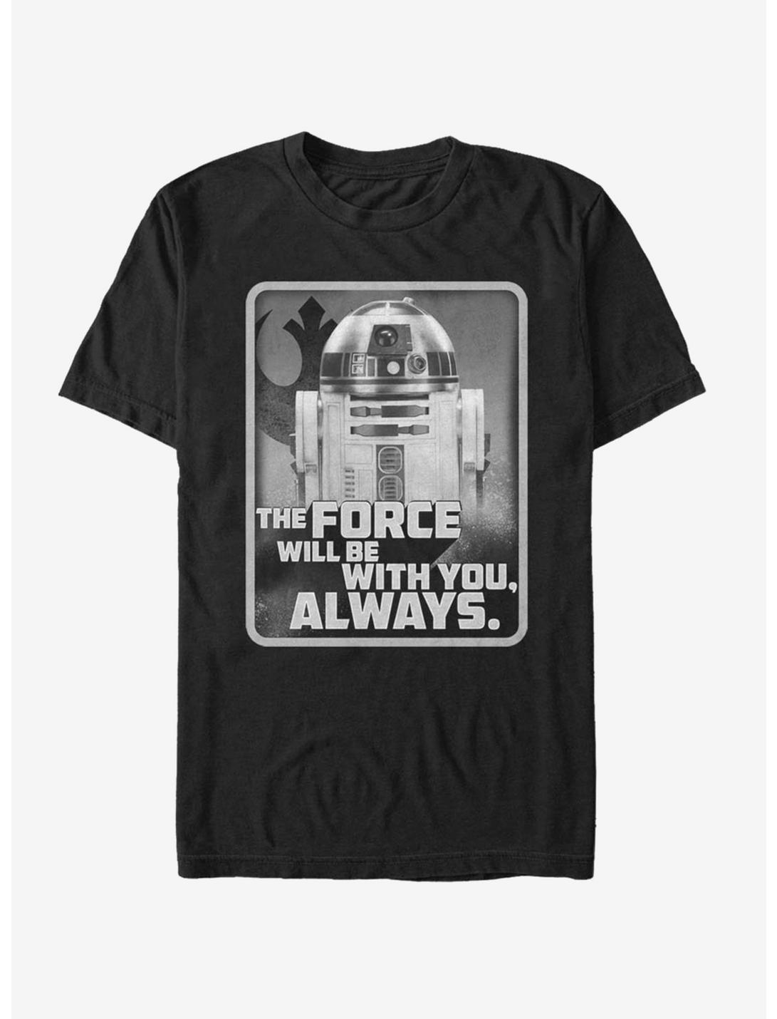 Star Wars Episode IX The Rise Of Skywalker With You R2D2 T-Shirt, BLACK, hi-res