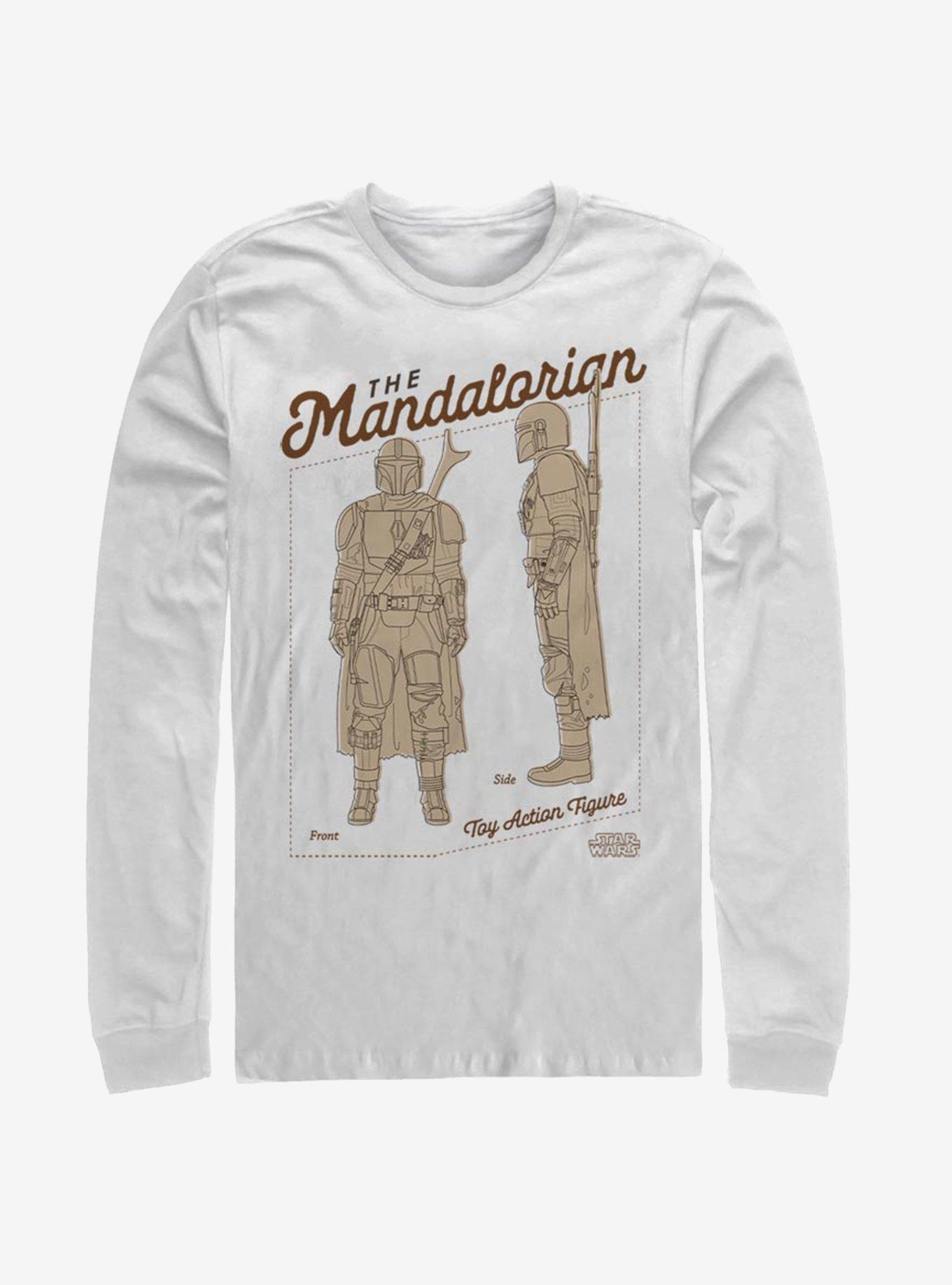 Star Wars The Mandalorian Action Figure LongSleeve TShirt