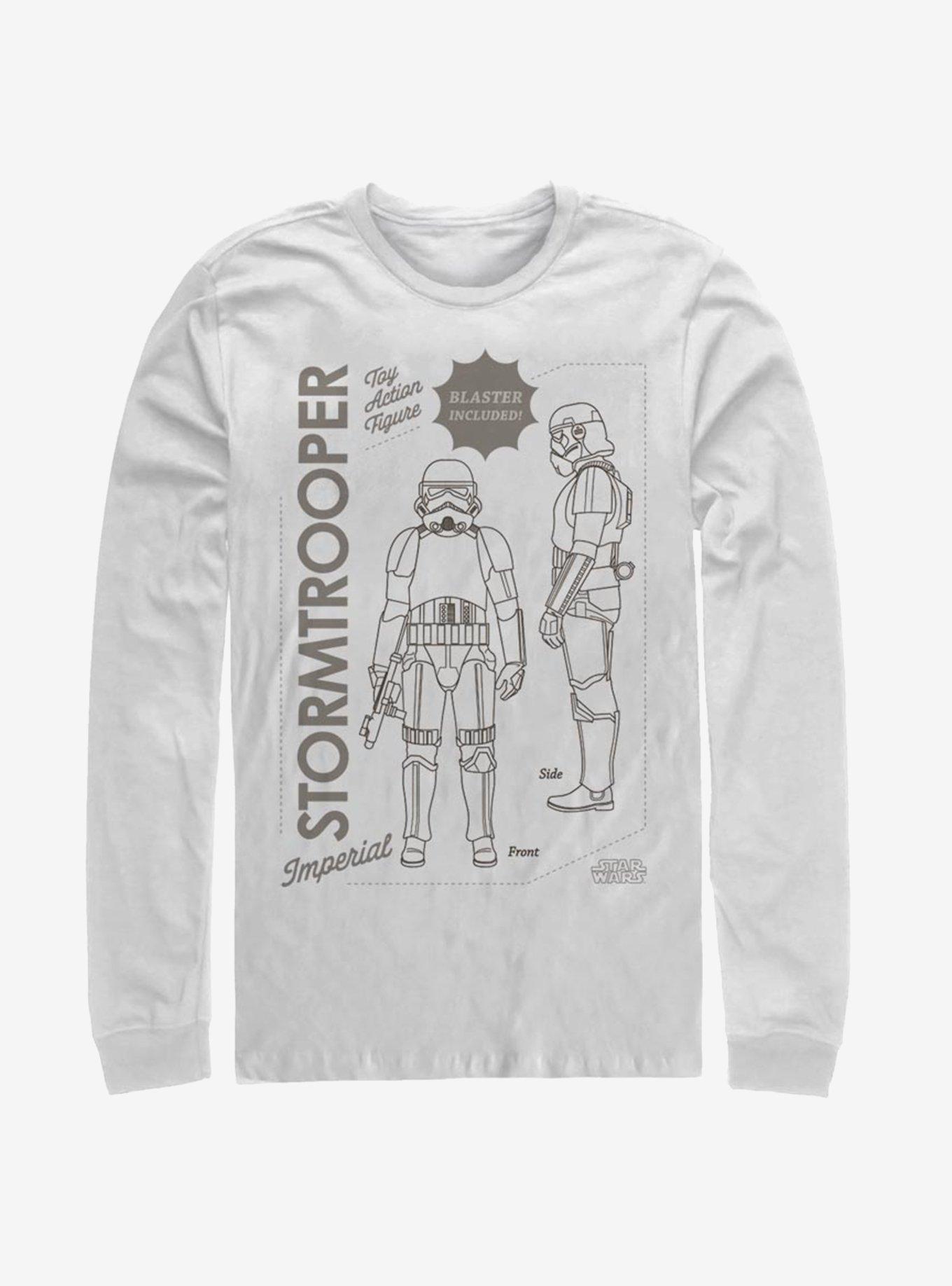 Star Wars The Mandalorian Trooper Poster Long-Sleeve T-Shirt, WHITE, hi-res