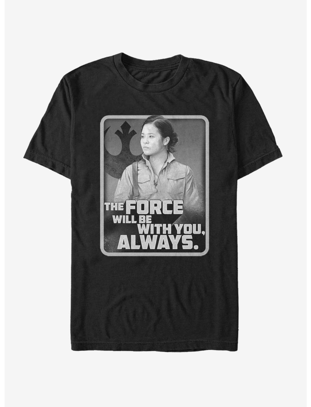 Star Wars Episode IX The Rise Of Skywalker With You Rose T-Shirt, BLACK, hi-res