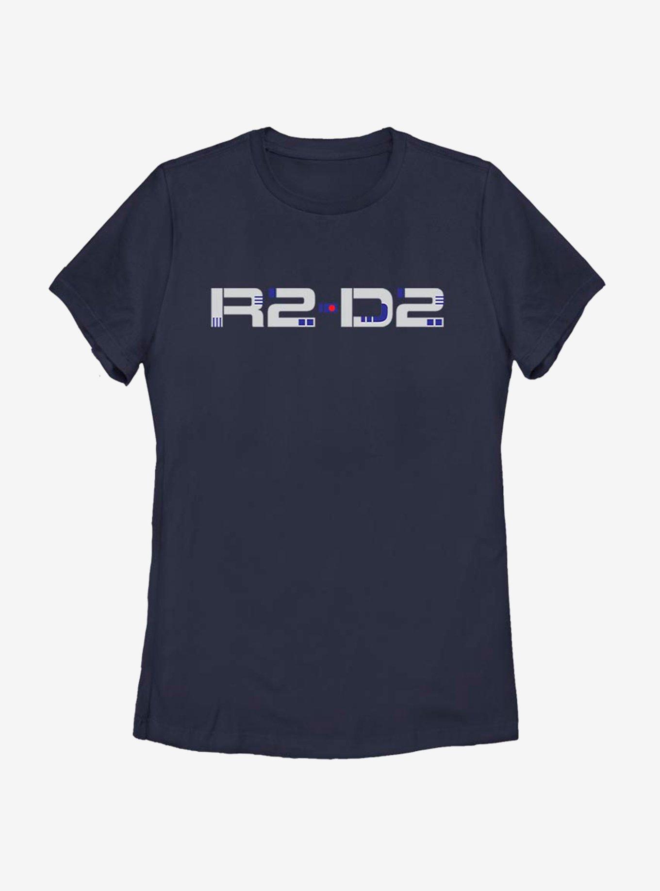 Star Wars Episode IX The Rise Of Skywalker Droid Design Womens T-Shirt, NAVY, hi-res