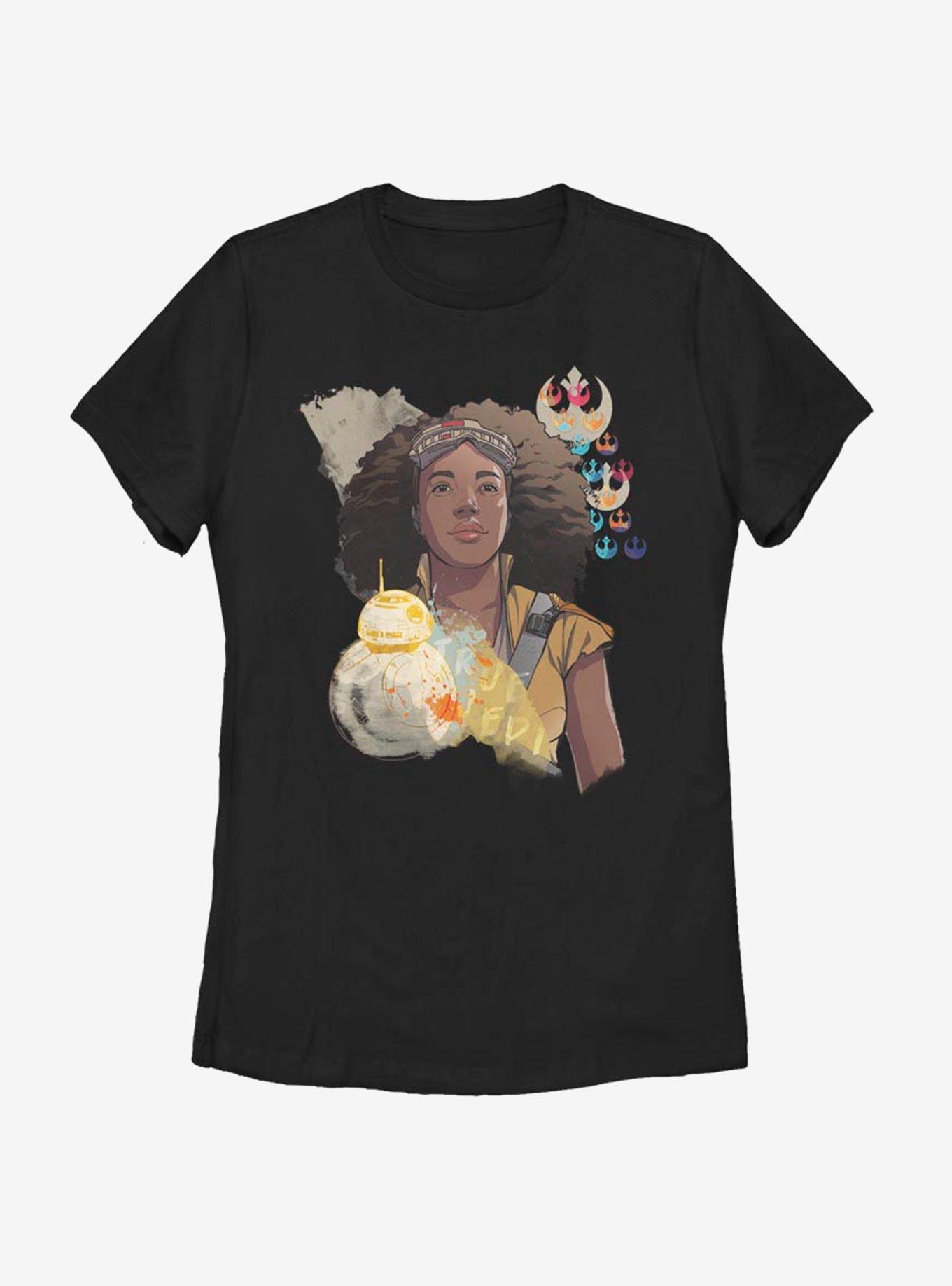 Star Wars Episode IX The Rise Of Skywalker Jannah Collage Womens T-Shirt, , hi-res
