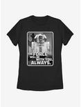 Star Wars Episode IX The Rise Of Skywalker With You R2D2 Womens T-Shirt, BLACK, hi-res
