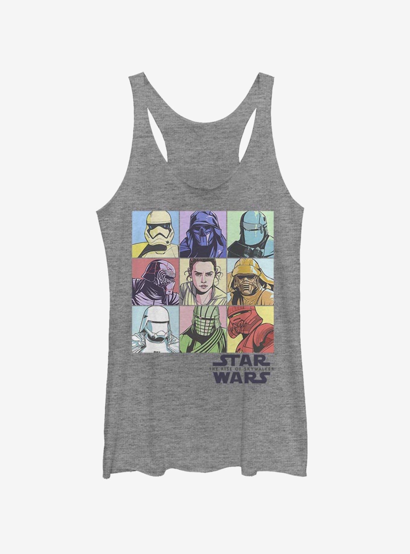 Star Wars Episode IX The Rise Of Skywalker Pastel Rey Boxes Womens Tank Top, , hi-res