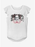 Star Wars Episode IX The Rise Of Skywalker Dawn Patrol Youth Girls Flutter Sleeve T-Shirt, WHITE, hi-res
