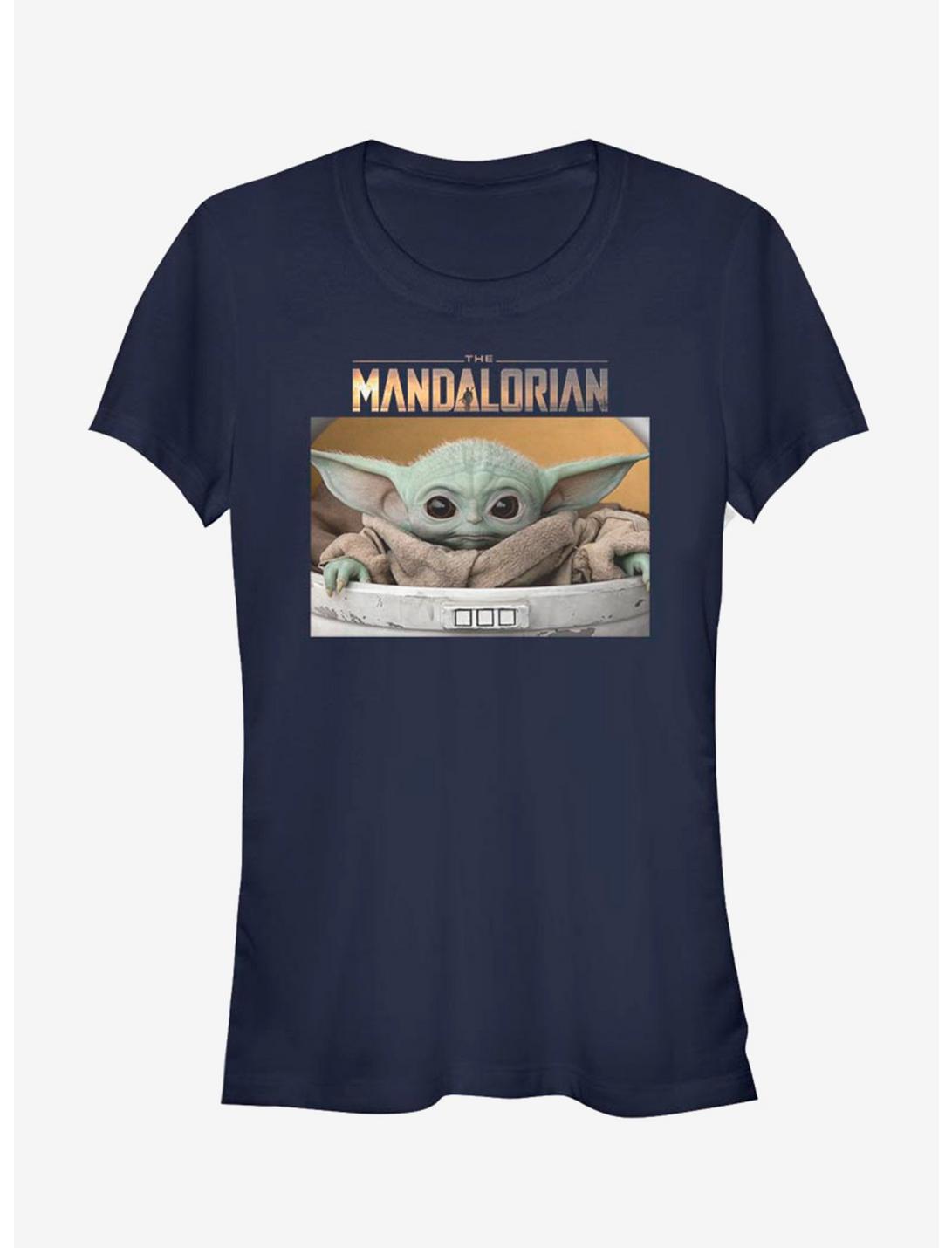 Star Wars The Mandalorian The Child Small Box Girls T-Shirt, NAVY, hi-res