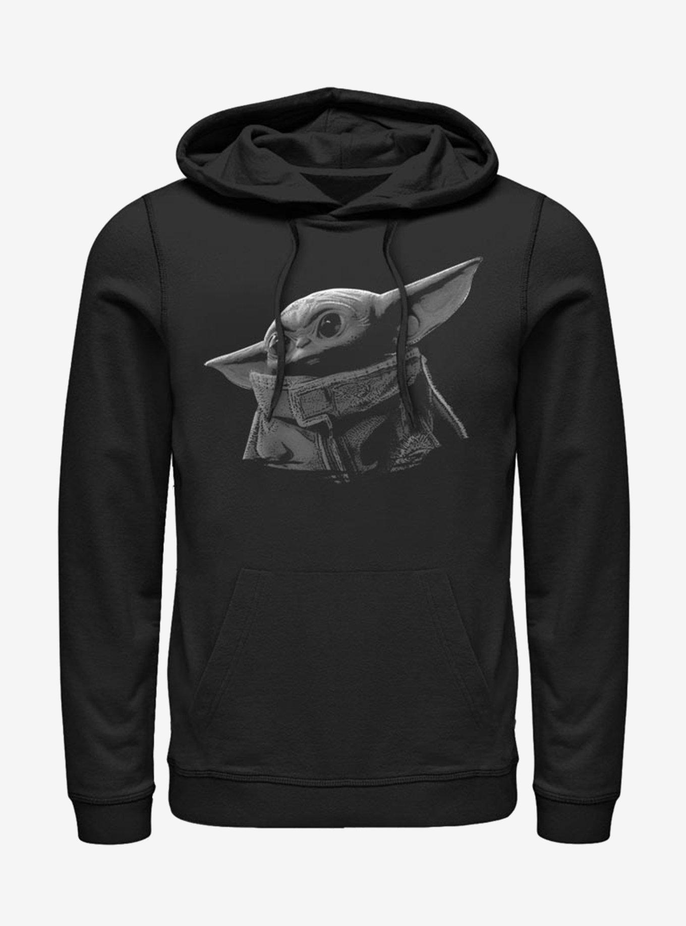Star Wars The Mandalorian The Child Green Grey Hoodie BLACK