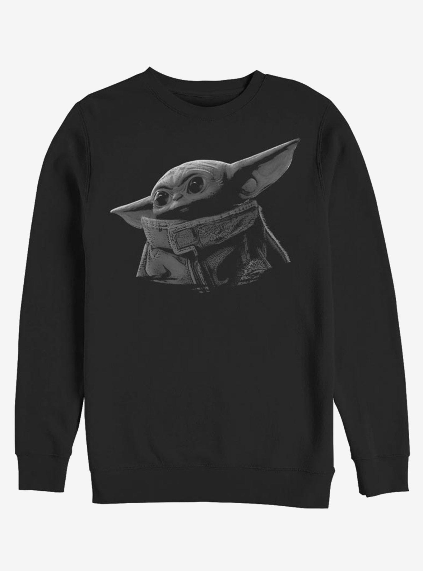 Star Wars The Mandalorian The Child Green Grey Sweatshirt, BLACK, hi-res