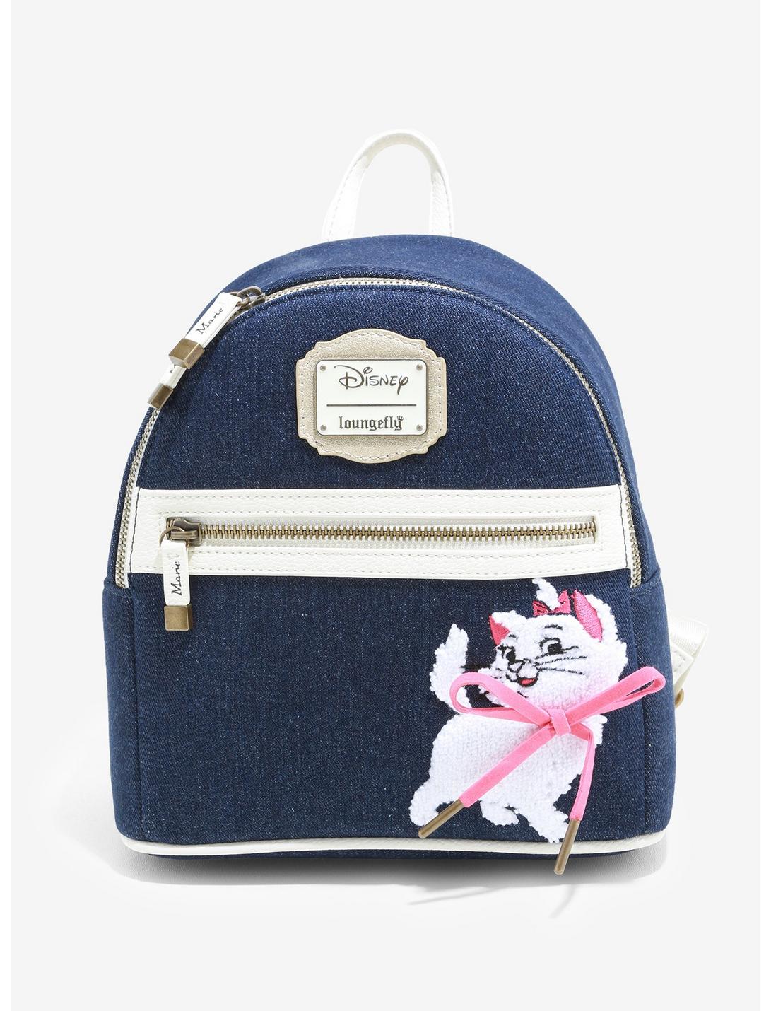 Loungefly Disney The Aristocats Marie Denim Mini Backpack, , hi-res