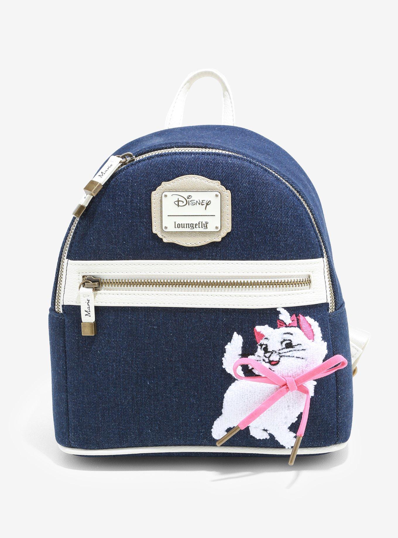 Loungefly Disney The Aristocats Marie Denim Mini Backpack, , hi-res