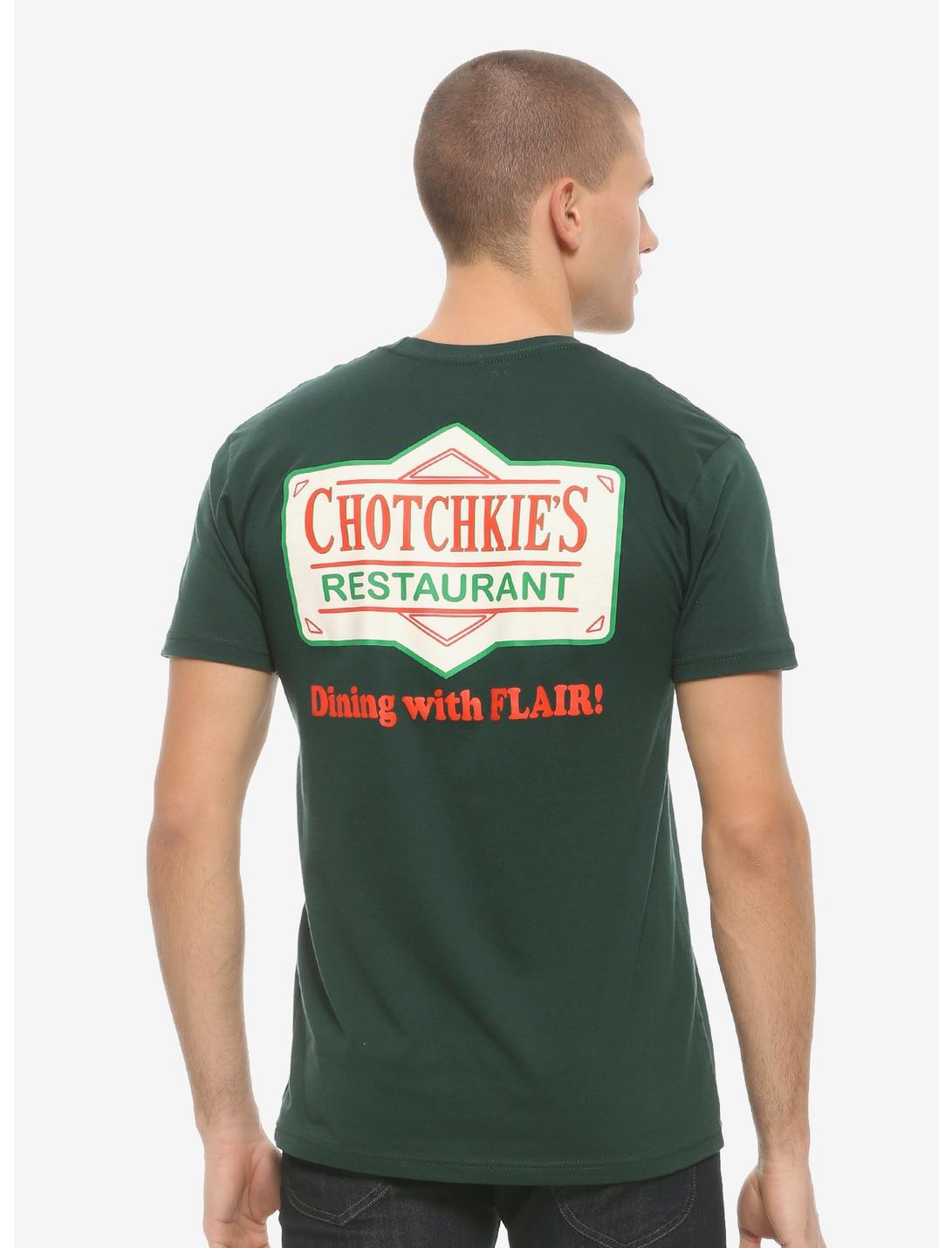 Office Space Chotchkie's Restaurant Dining with Flair T-Shirt - BoxLunch Exclusive, WHITE, hi-res