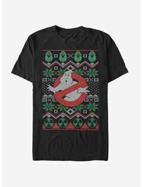 Ghostbusters Logo Christmas Pattern T-Shirt, , hi-res