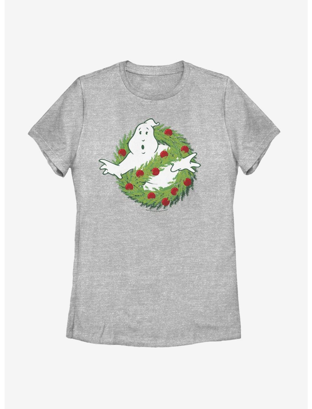 Ghostbusters Holiday Logo Womens T-Shirt, ATH HTR, hi-res