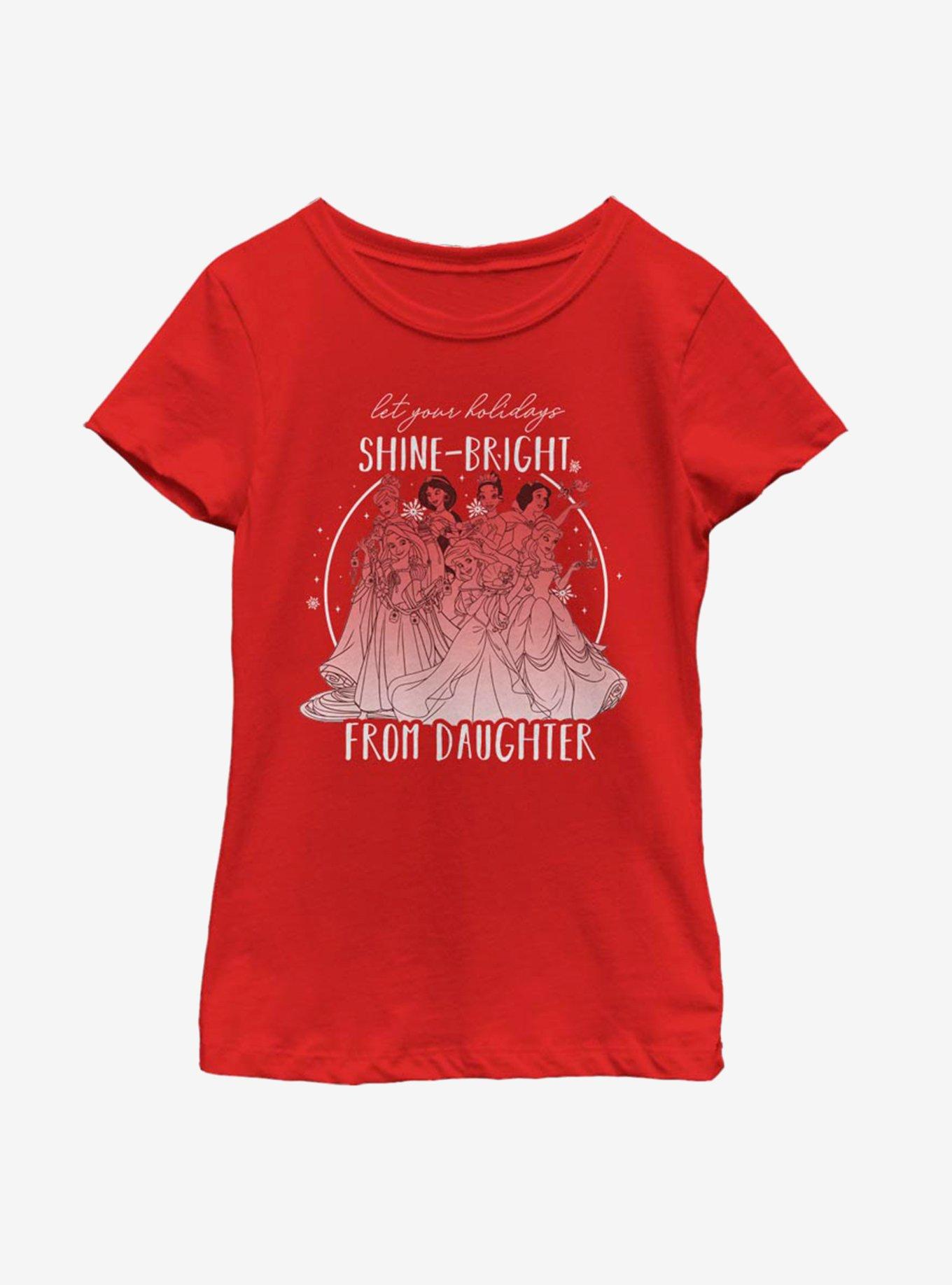 Disney Princesses Shine Bright Daughter Youth Girls T-Shirt, , hi-res