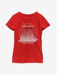 Disney Princesses Shine Bright Sister Youth Girls T-Shirt, RED, hi-res