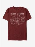 Star Wars Christmas Light Sabers T-Shirt, CARDINAL, hi-res