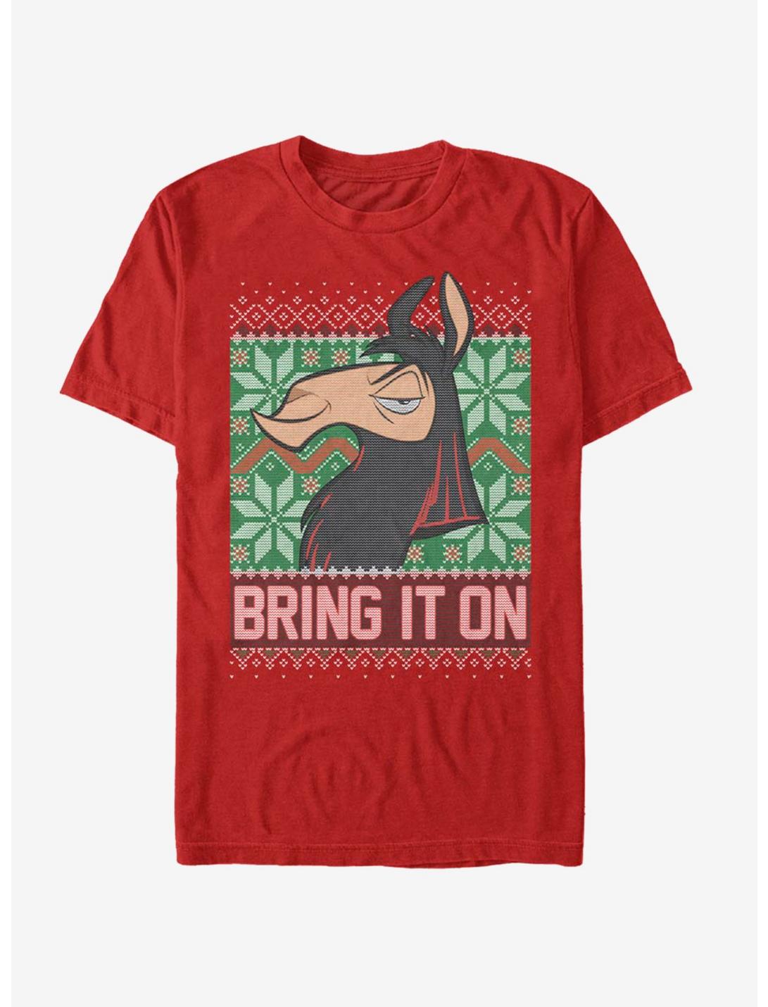 Disney The Emperors New Groove Bring On The Holidays T-Shirt, RED, hi-res