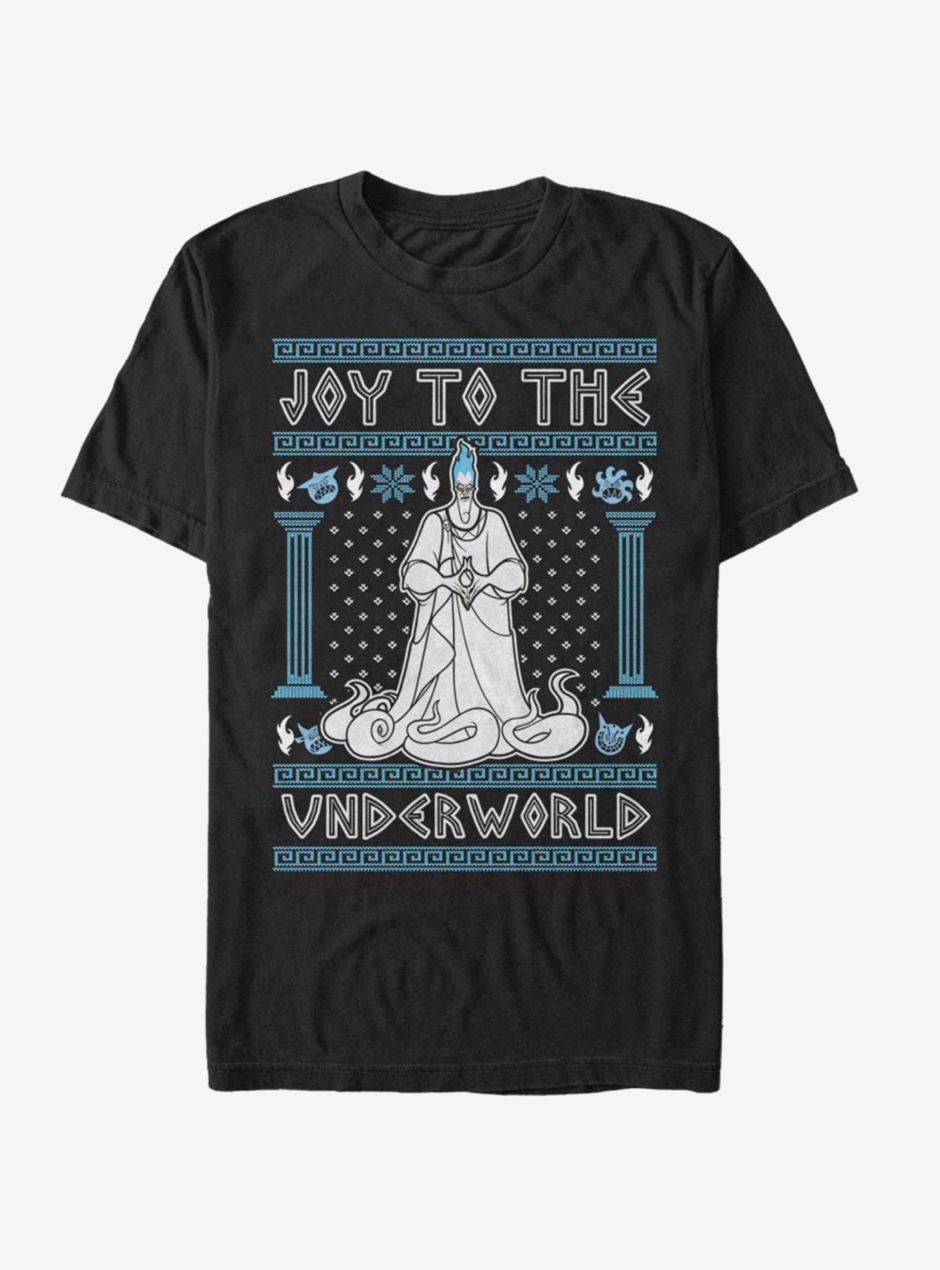 Disney Hercules Hades Joy To The Underworld Christmas Pattern T-Shirt, , hi-res