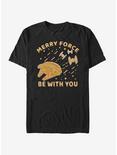 Star Wars Gingerbread Falcon T-Shirt, BLACK, hi-res