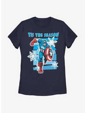 Marvel Captain America Shield Season Womens T-Shirt, , hi-res