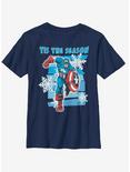 Marvel Captain America Shield Season Youth T-Shirt, NAVY, hi-res
