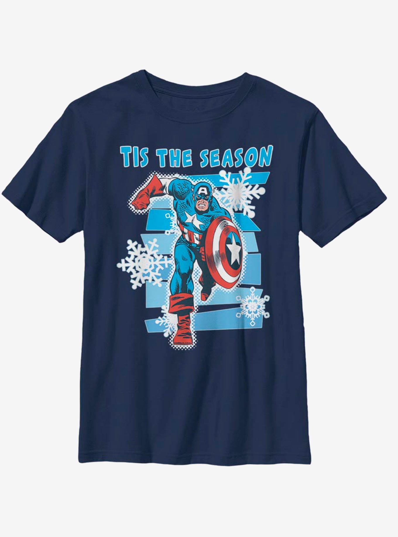 Marvel Captain America Shield Season Youth T-Shirt, , hi-res