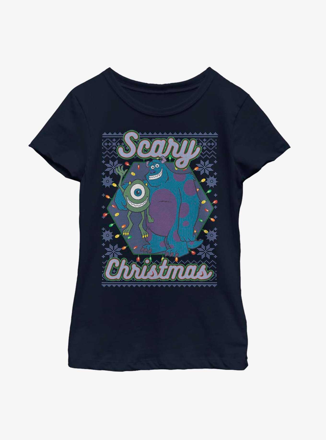 Disney Monsters University Scary Christmas Youth Girls T-Shirt, , hi-res