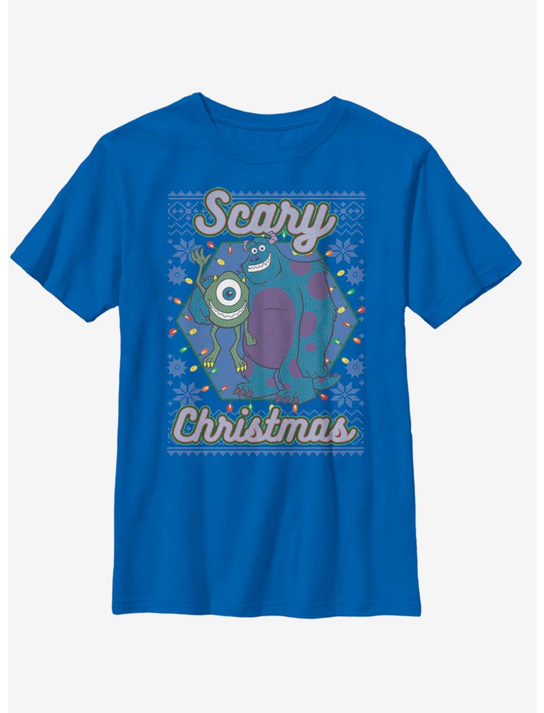 Disney Monsters University Scary Christmas Youth T-Shirt, ROYAL, hi-res