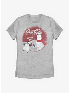Coca Cola Holiday Cheers Bear Womens T-Shirt, , hi-res