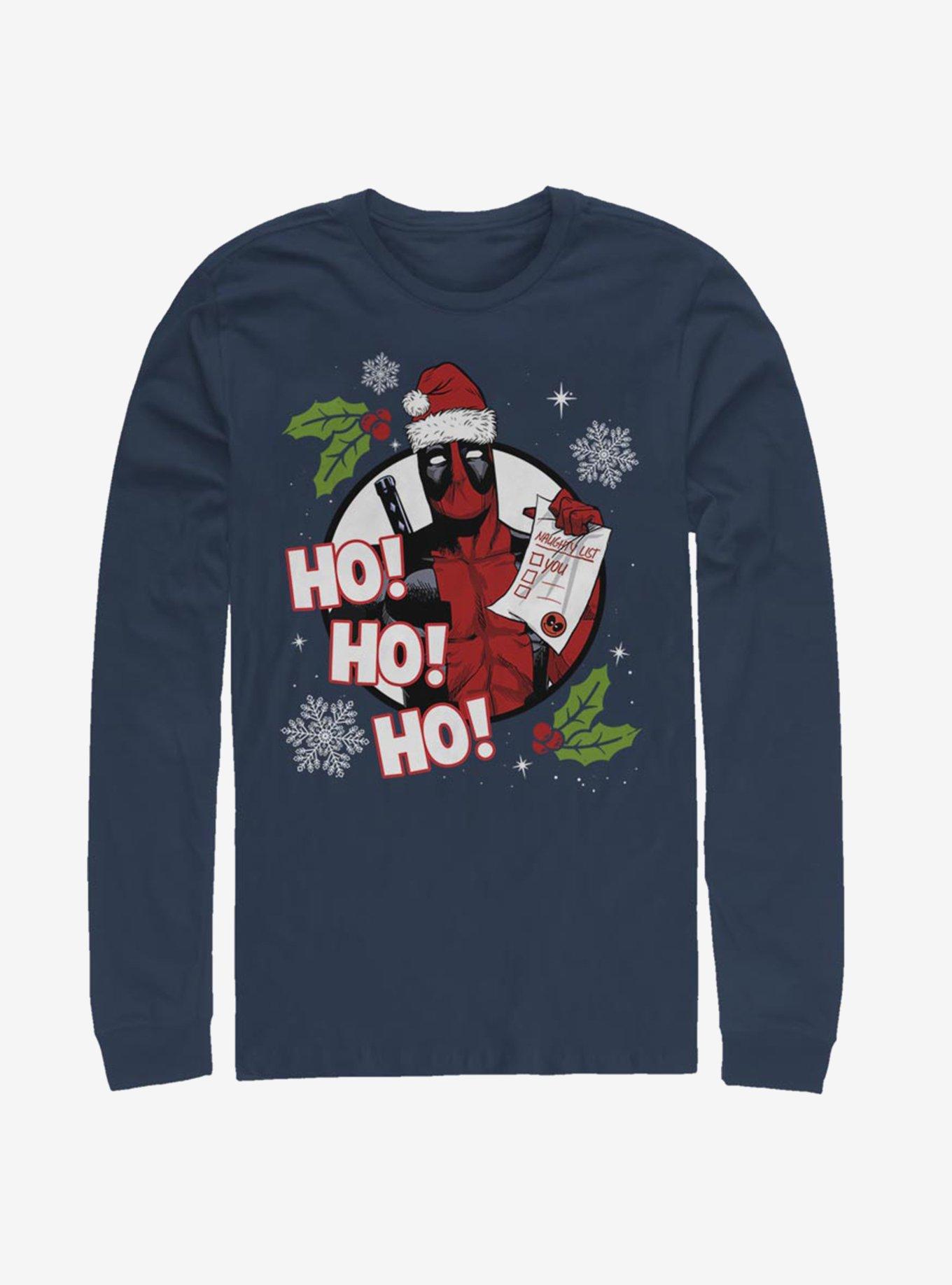 Marvel Deadpool Naughty List Long-Sleeve T-Shirt, , hi-res