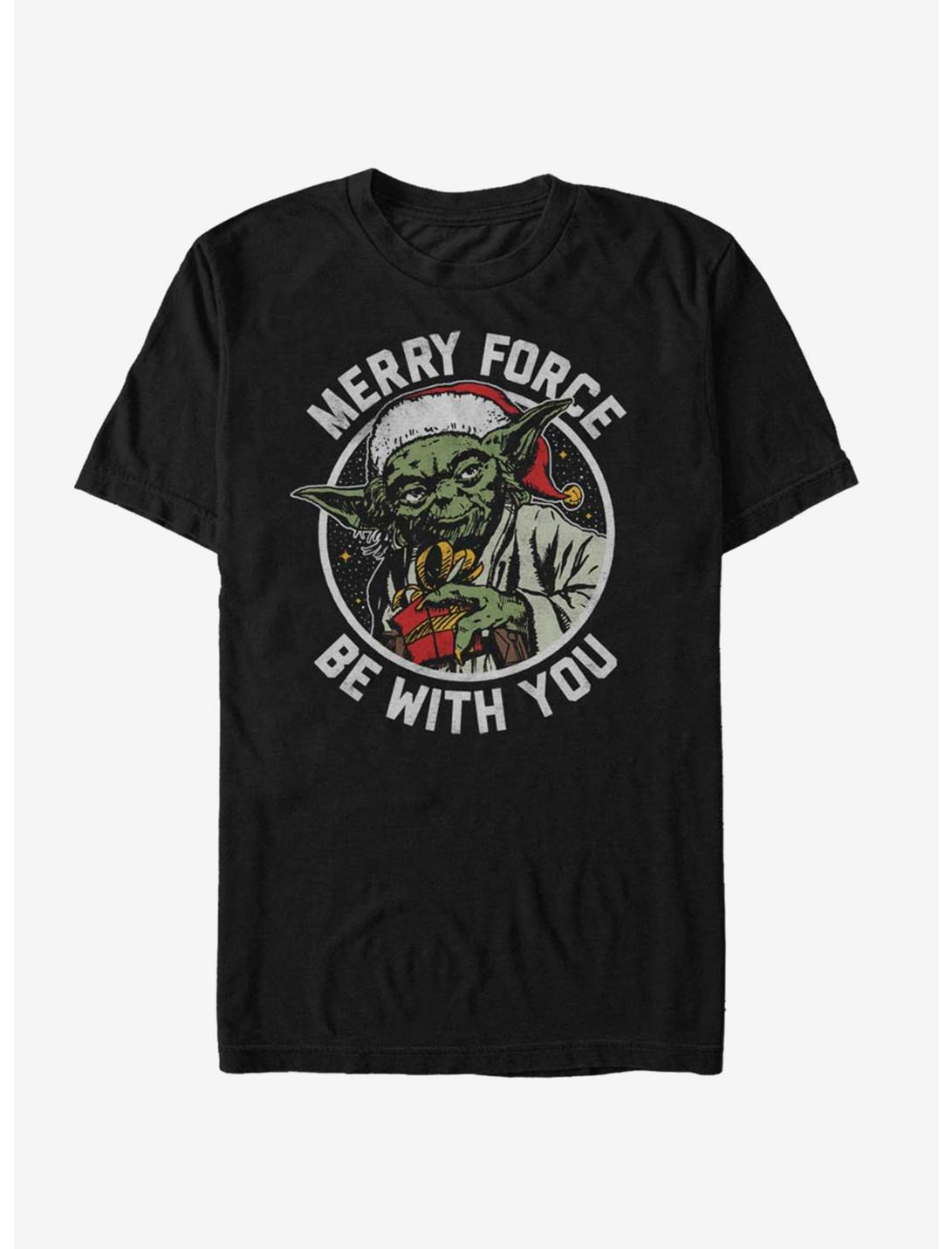 Star Wars Merry Force T-Shirt, BLACK, hi-res