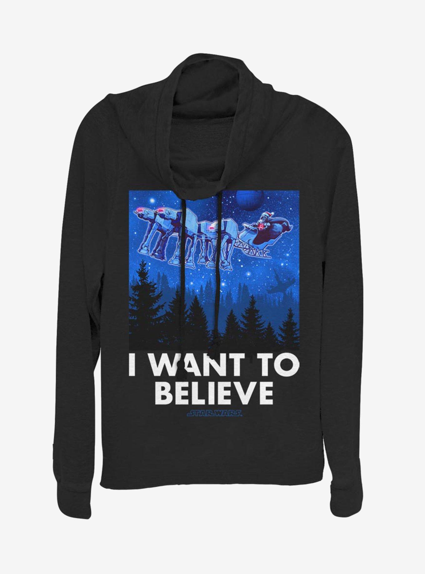 Star Wars Believer Cowlneck Long-Sleeve Womens Top, , hi-res