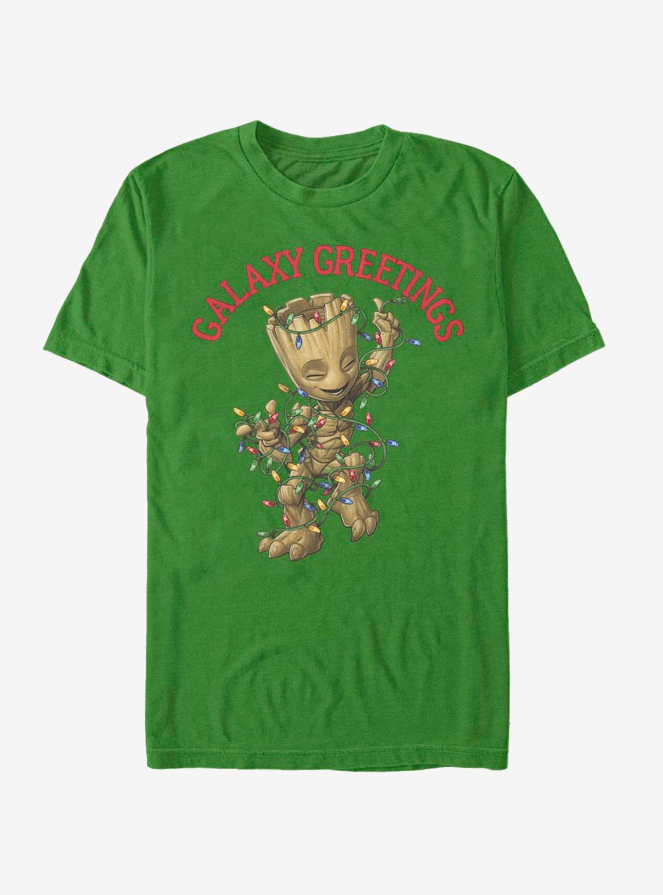 Marvel Guardians Of The Galaxy Christmas Baby Groot T-Shirt, KELLY, hi-res