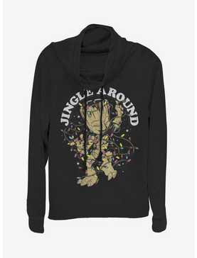 Marvel Guardians Of The Galaxy Jingle Groot Cowlneck Long-Sleeve Womens Top, , hi-res