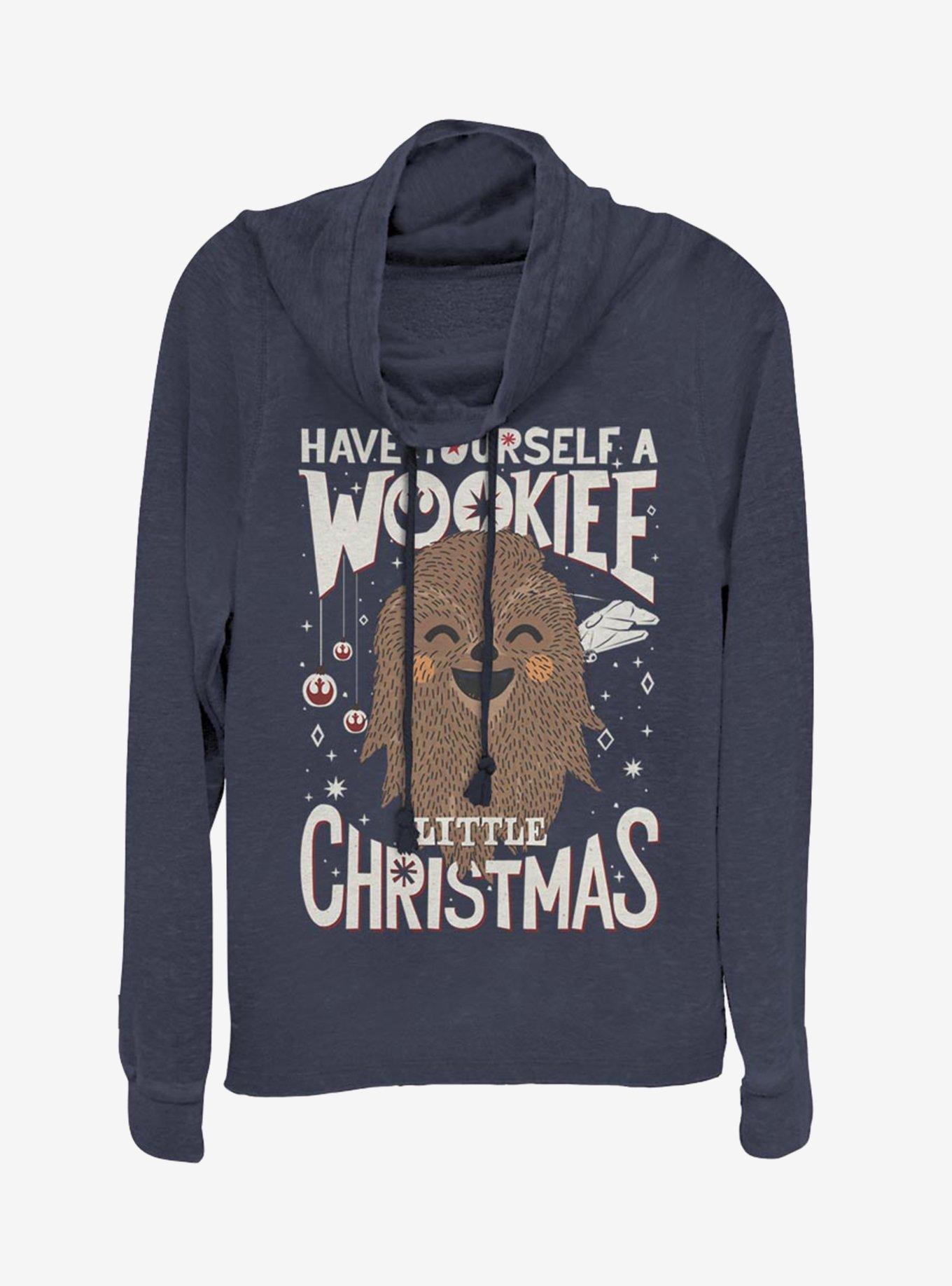 Star Wars Wookiee Christmas Cowlneck Long-Sleeve Womens Top, , hi-res