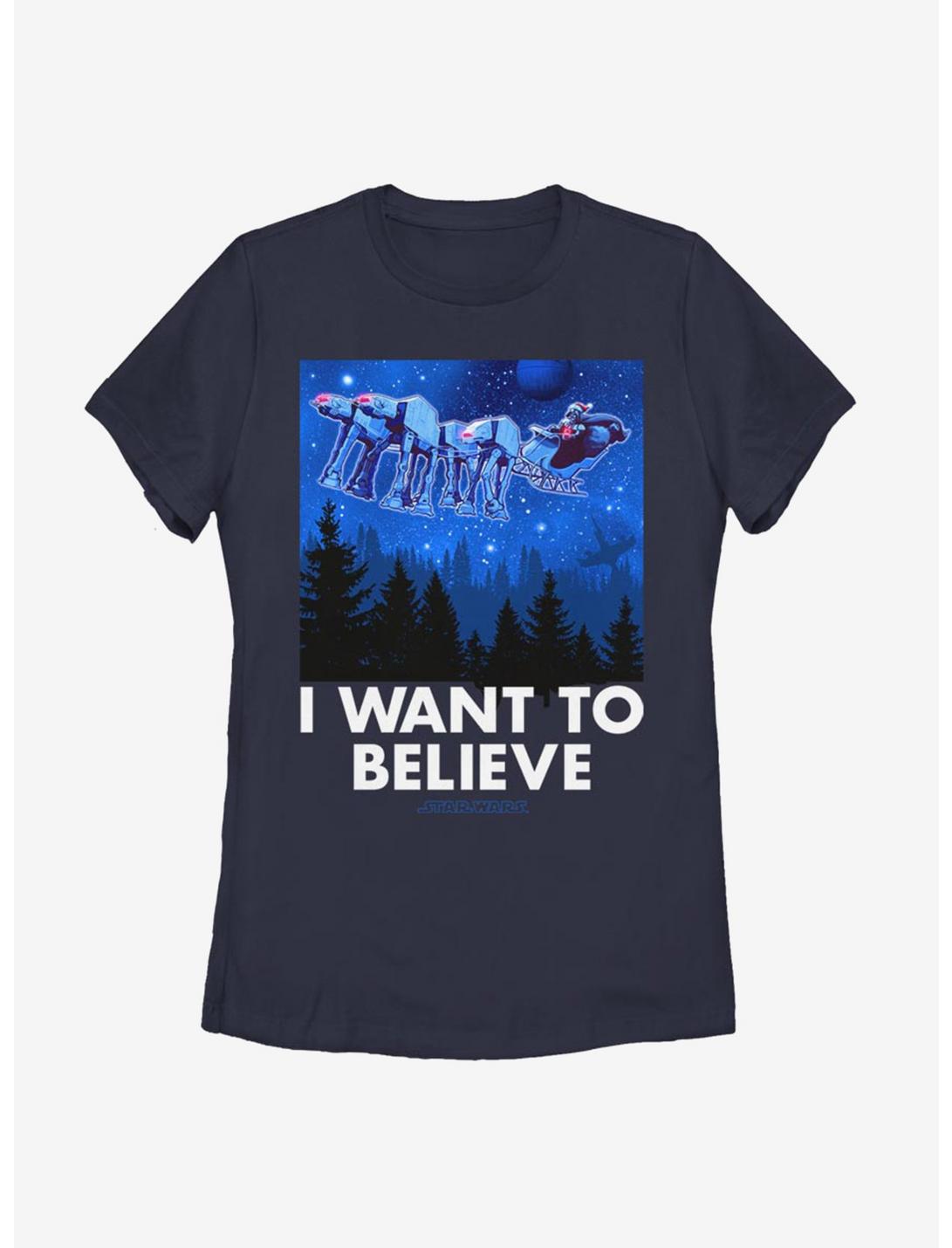 Star Wars Believer Womens T-Shirt, NAVY, hi-res