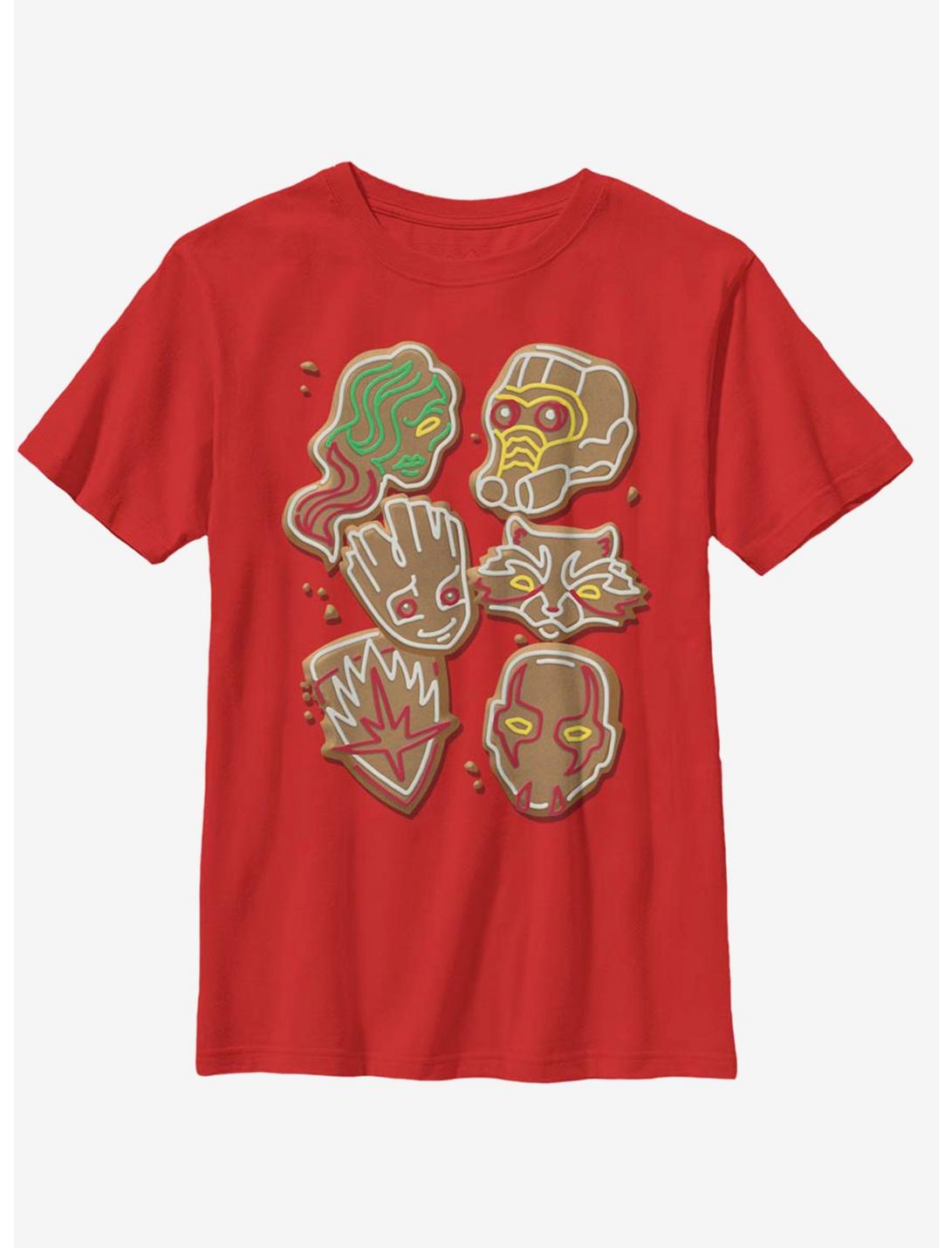 Marvel Guardians Of The Galaxy Guardian Cookies Youth T-Shirt, RED, hi-res