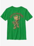 Marvel Guardians Of The Galaxy Christmas Baby Groot Youth T-Shirt, KELLY, hi-res