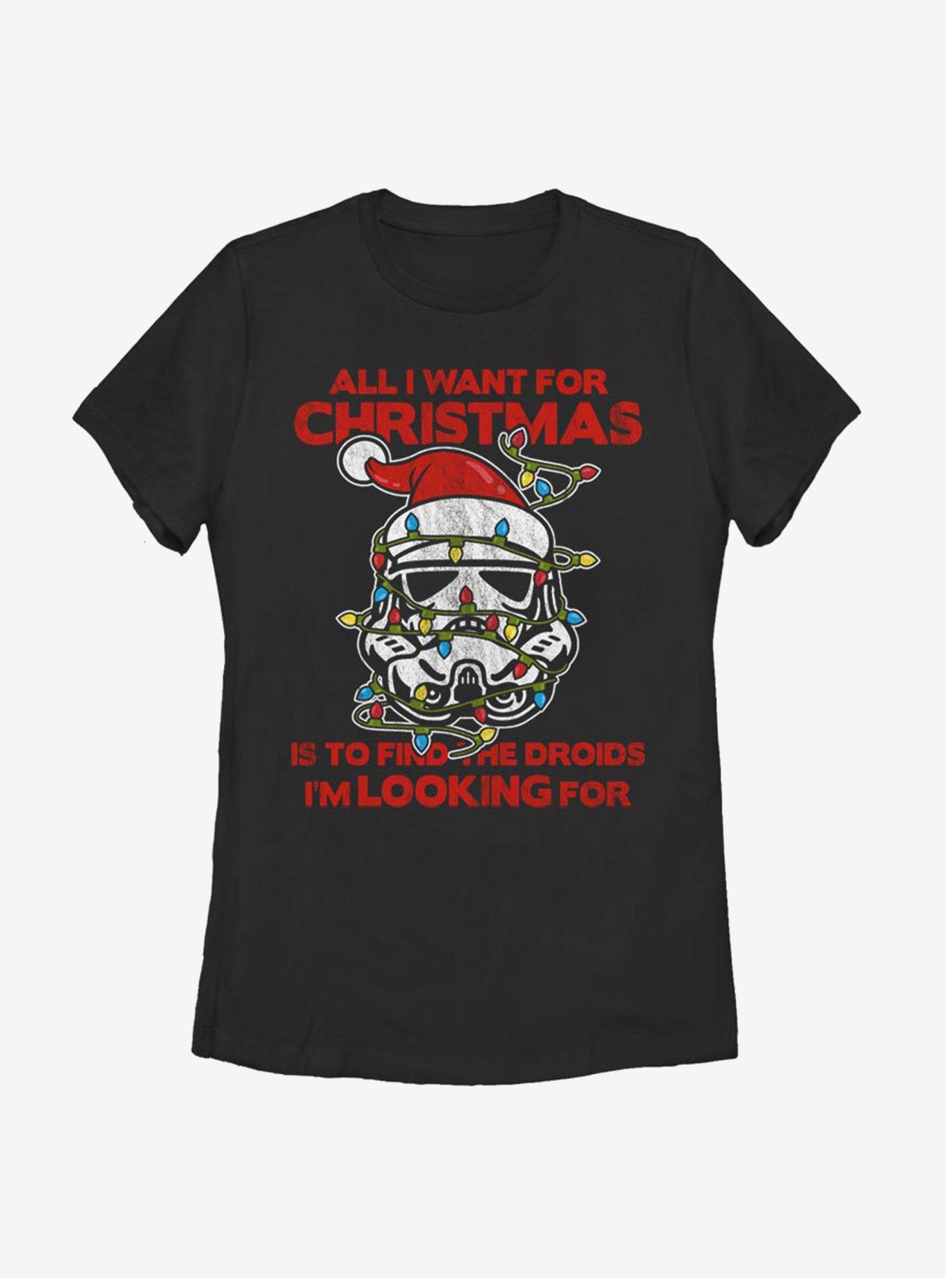 Star Wars Christmas Trooper Womens T-Shirt, BLACK, hi-res